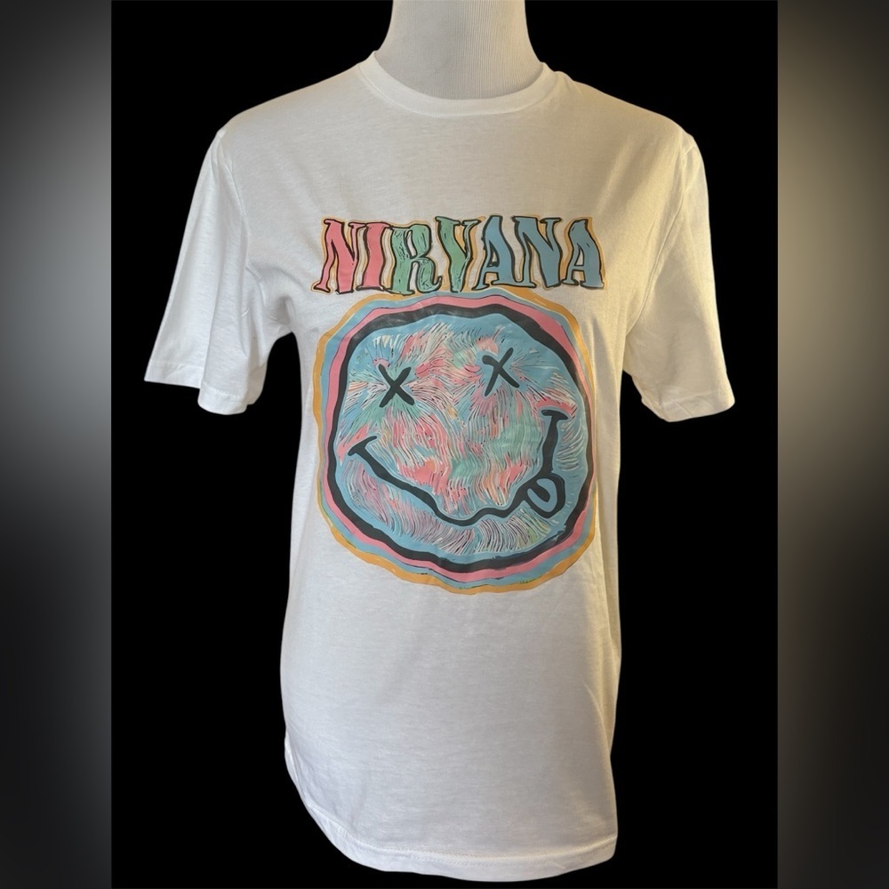 White Nirvana Graphic T-Shirt